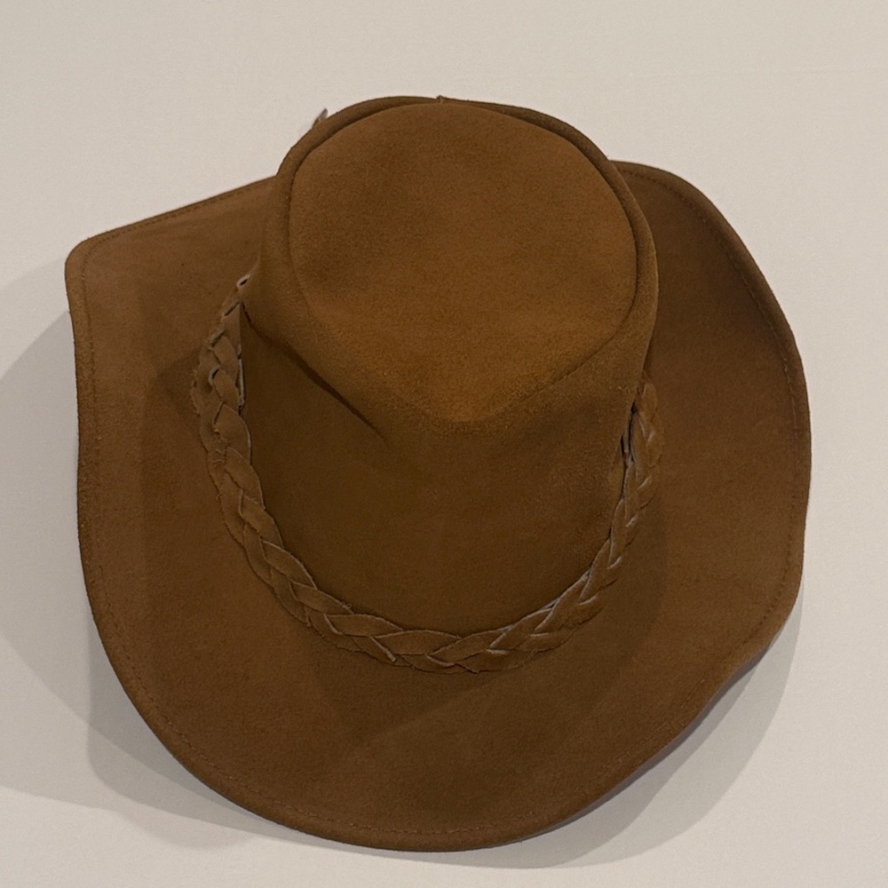 Genuine Leather CB Australian Hat Size S